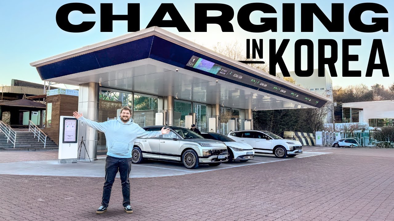 Full Tour Of A Typical DC Fast Charging Park In South Korea!