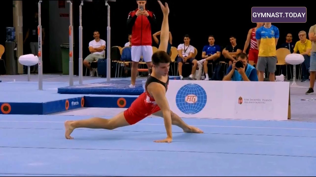Top 3 in Men's Floor Final - 2023 Szombathely Gymnastics World Challenge Cup