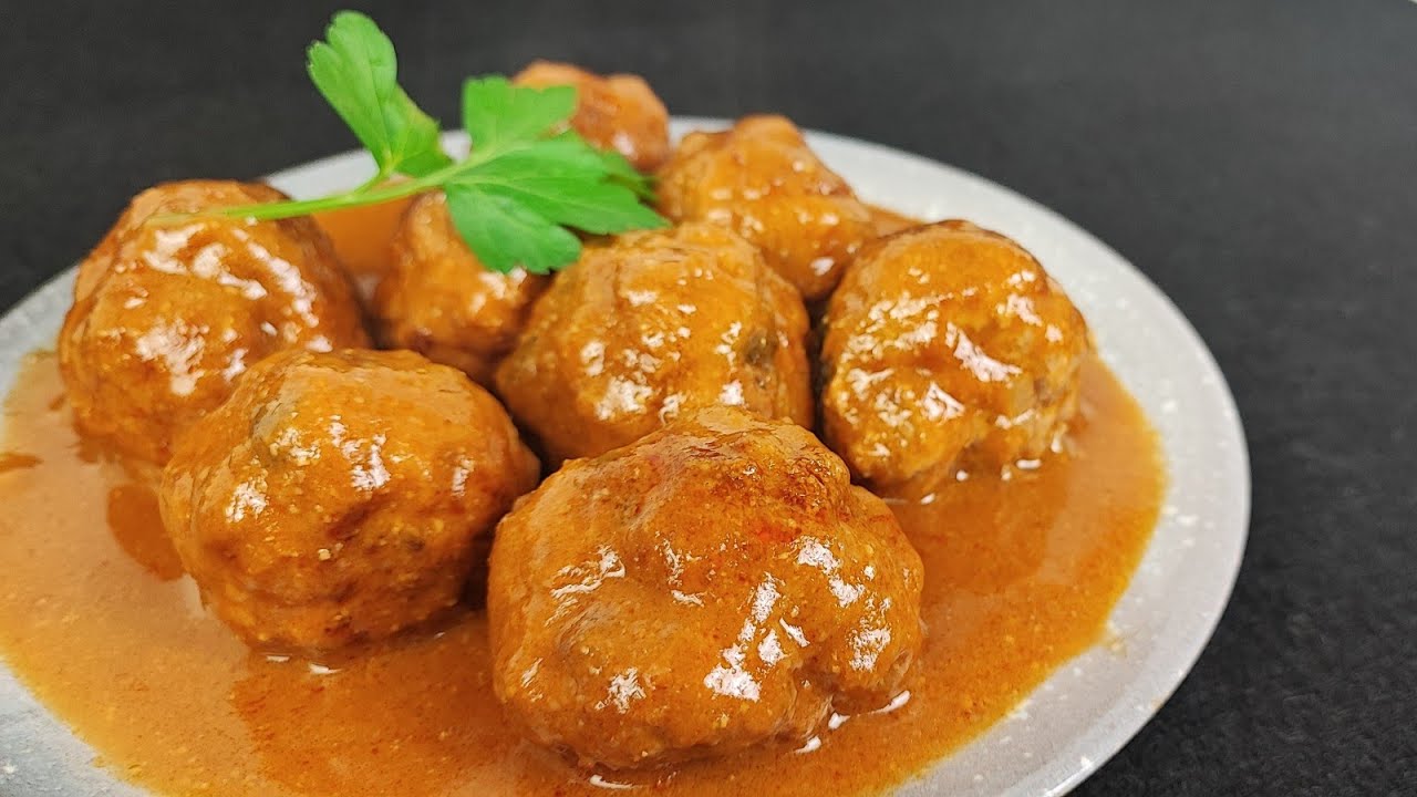 nunca imaginarías de qué están hechas la salsa de estas albóndigas 😋