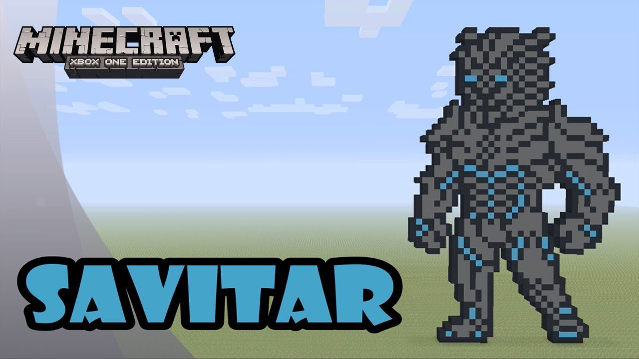 Minecraft: Pixel Art Tutorial and Showcase: Savitar (The Flash)