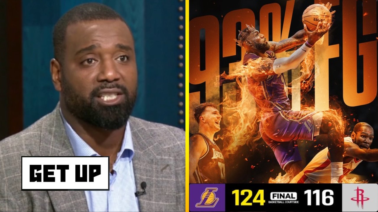 GET UP | LeBron is GOAT. No debate! - Chris Canty on Luka & Lakers def. Durant and Rockets 124–116