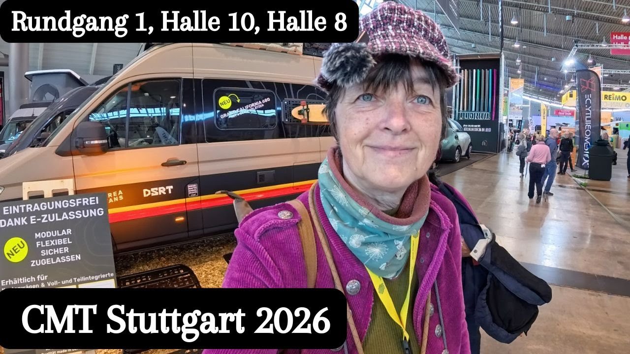 Vlog 370 CMT Stuttgart • Rundgang Halle 8 (Reisen) & Halle 10 (Zubehör), Minicamper Ausbau