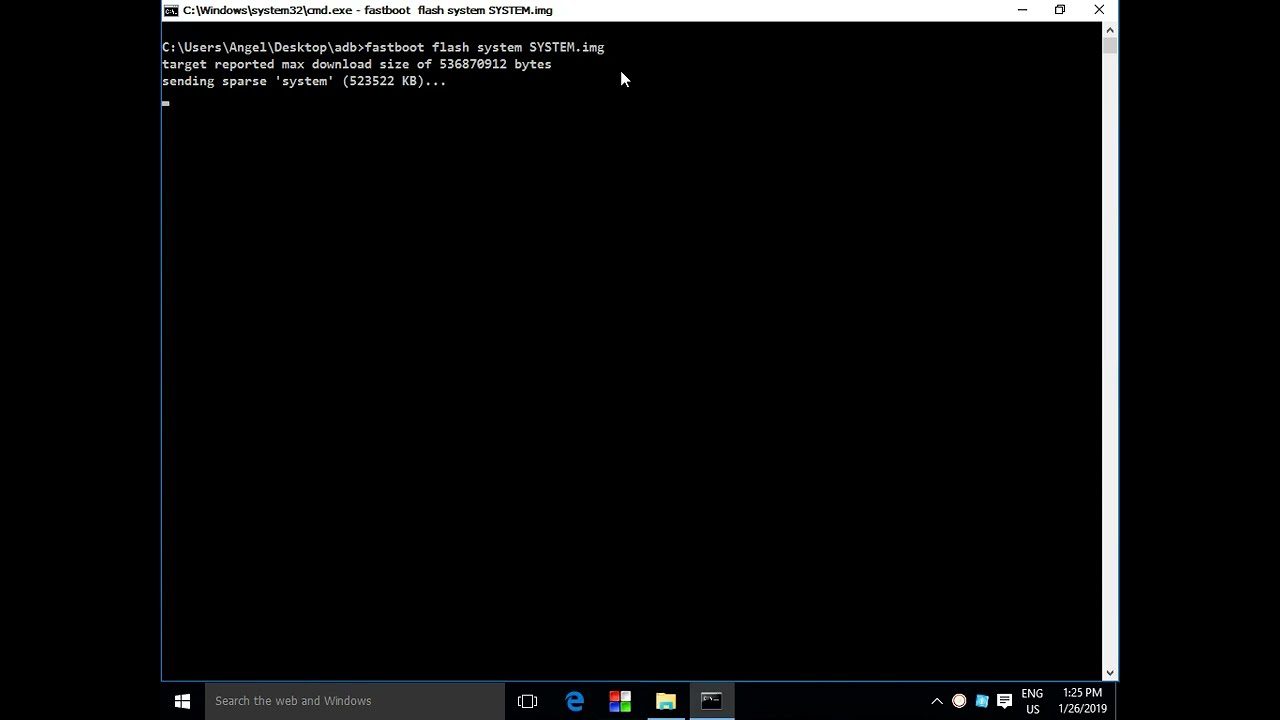 Fastboot cmd ဖြင့် Firmware ရေးနည်း