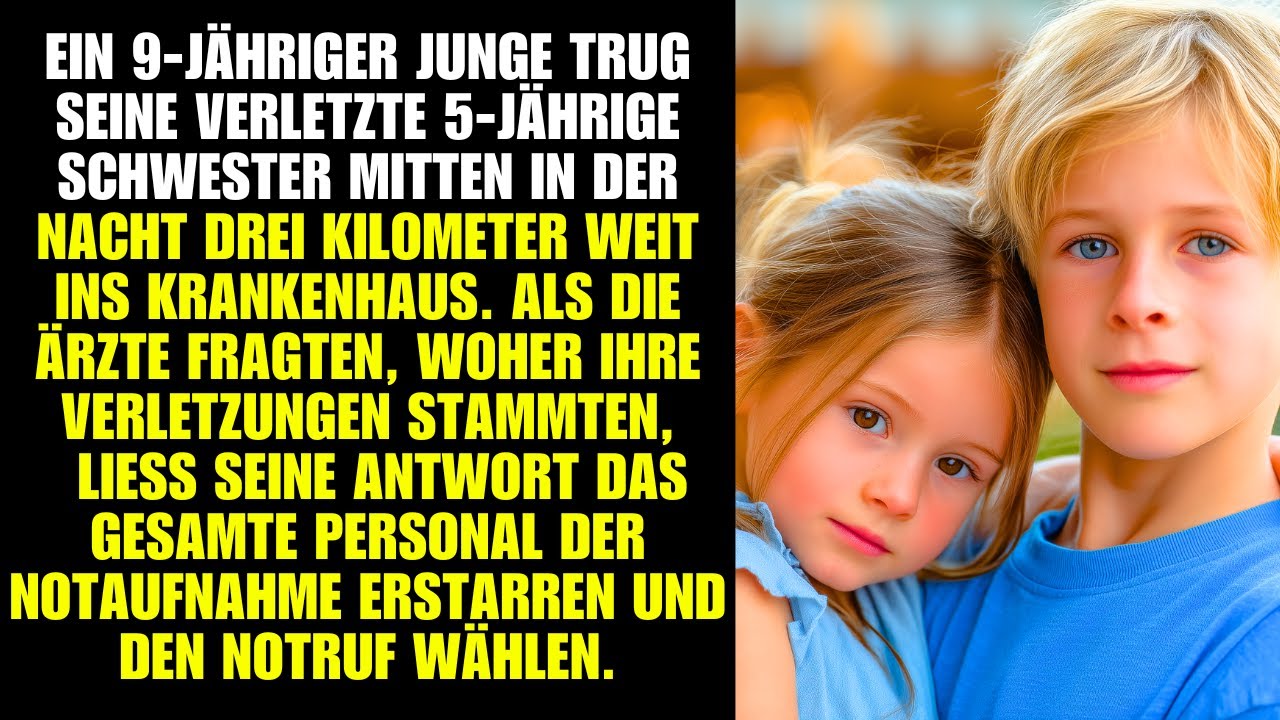 Er trägt seine Schwester ins Krankenhaus. Seine Antwort lässt alle erstarren – und den Notruf wählen