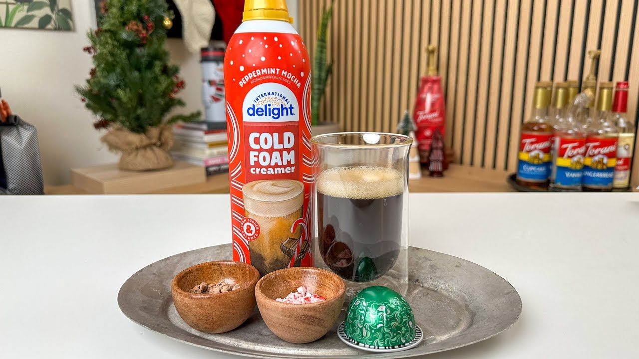 5 Festive Coffee Recipes Using Nespresso Peppermint Pinwheel