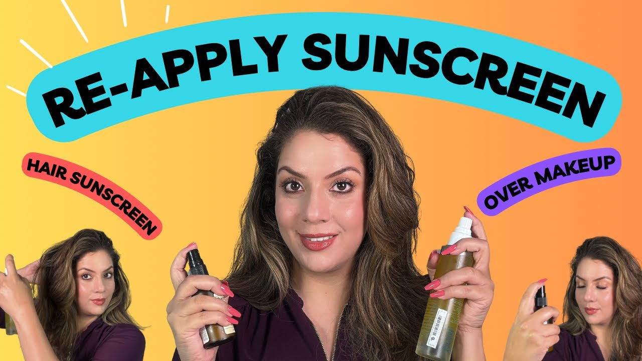 Reapply sunscreen over make with ease! Sunscreen for hair | Hair Sunscreen in India | Nipun Kapur