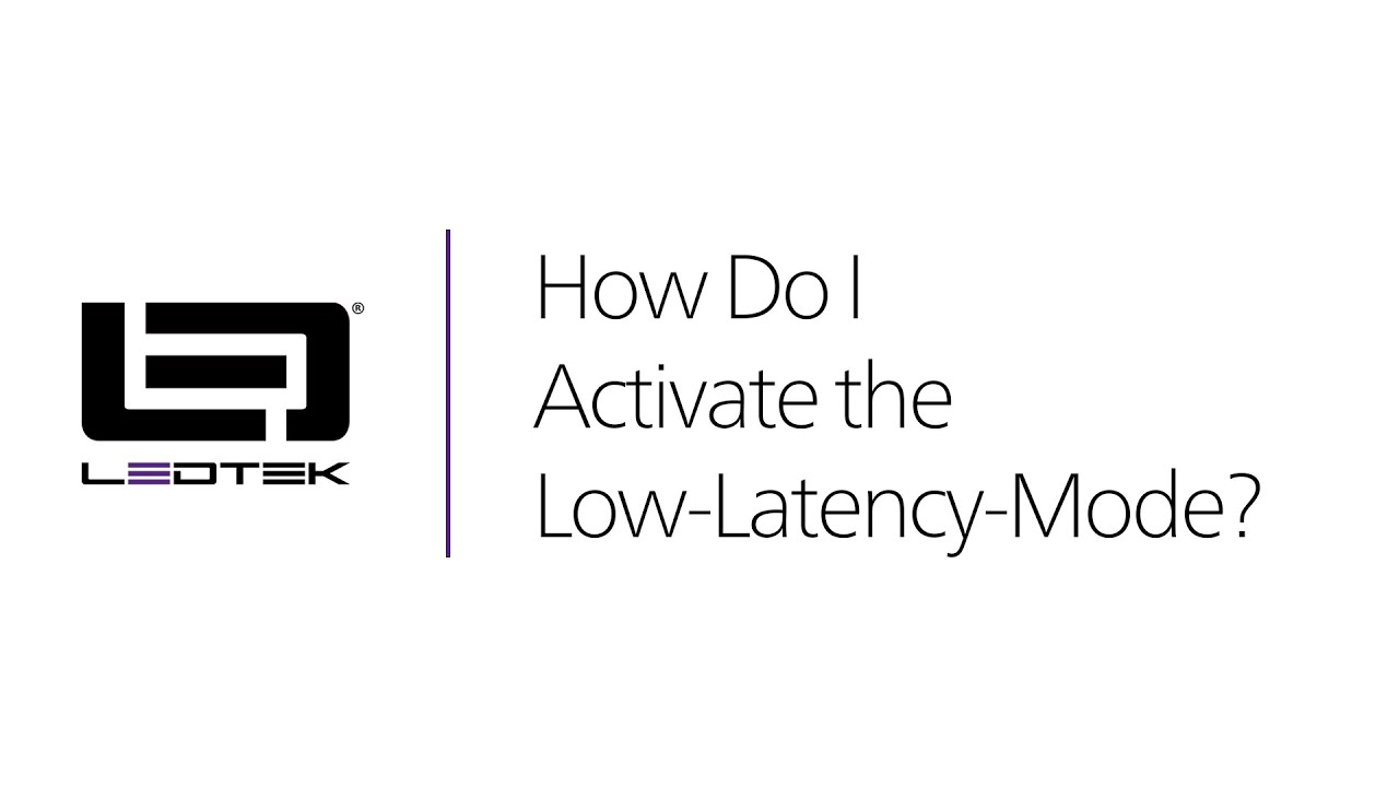 Activating the Low-Latency-Mode for LED Cabinets and Controllers with NovaLCT