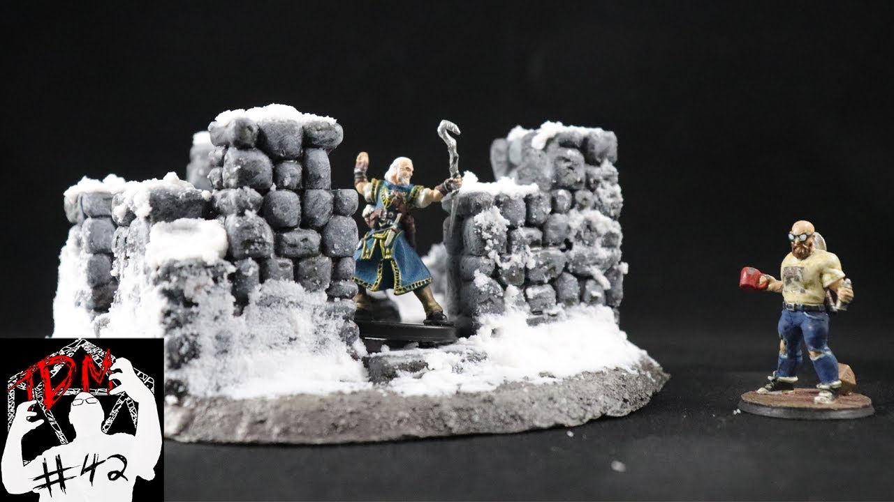 ❄Modular Snow Ruins - Frostgrave Terrain Board Part 2❄ | (TheDungeonMattster #42)