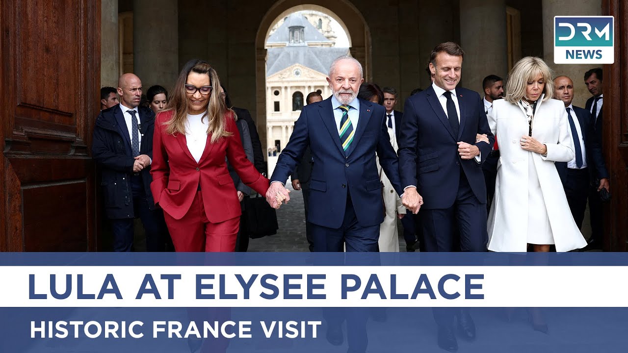 Just In:  Brazil's Lula and Rosangela Arrive at Grand Elysee by Macron! | AC1G