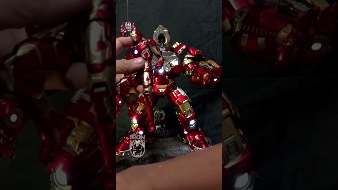 threezero hulkbuster custom by ironworks .. full demo