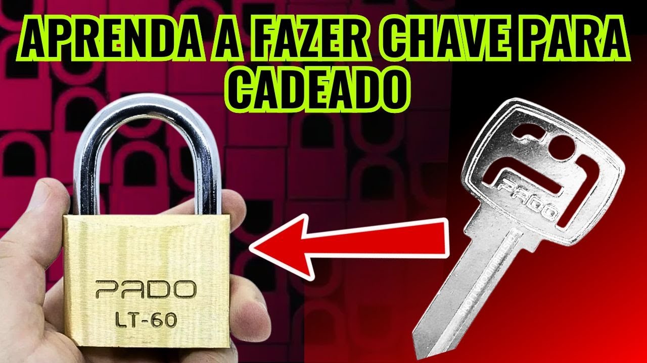 🔓COMO FAZER CHAVE PARA CADEADO PADO  PASSO A PASSO