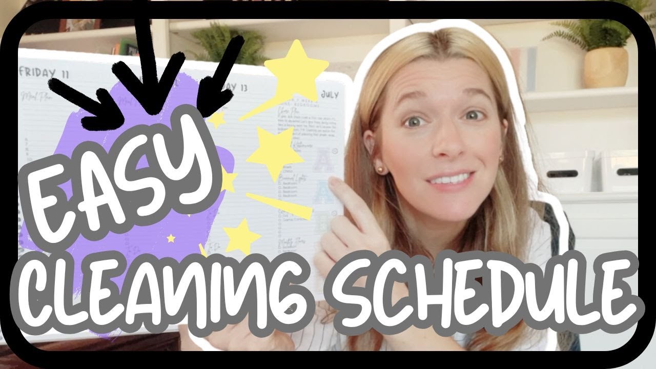 Daily Weekly and Monthly HOUSE CLEANING SCHEDULE for Working Moms Cleaning Schedule for Home