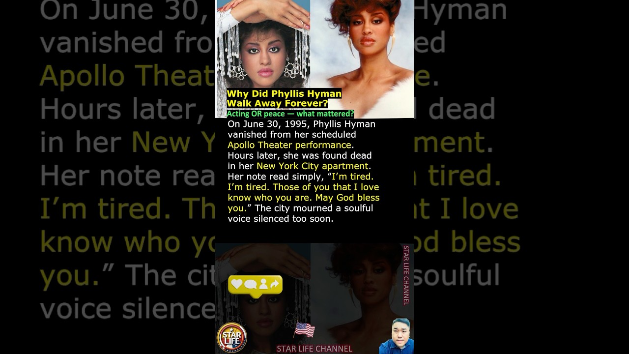 Why Did Phyllis Hyman Walk Away Forever?