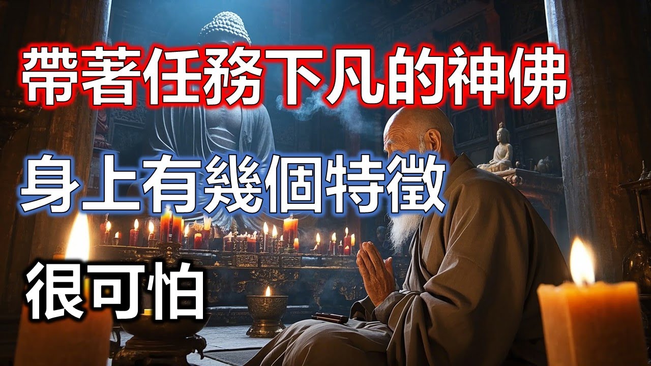 一定要記住！帶著任務下凡的神佛，身上都有這幾個特徵#佛學#智慧#因果