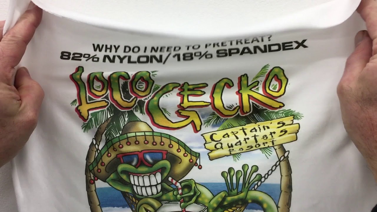 Nylon Spandex DTG Printing with Image Armor LIGHT Shirt Formula