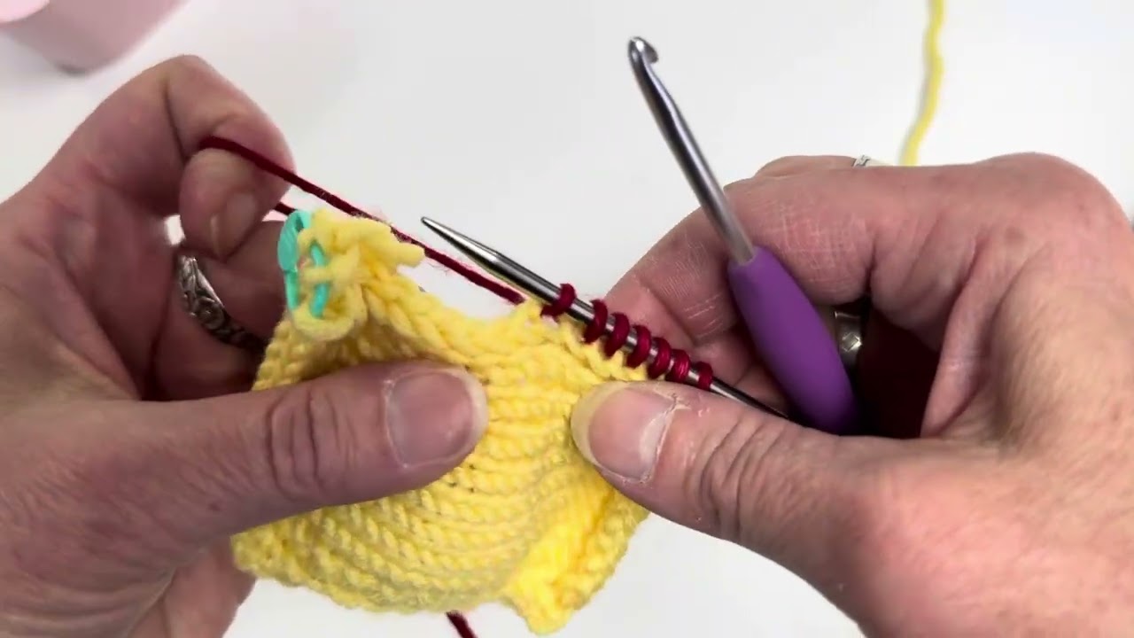 How to pick up stitches along an I-cord edge