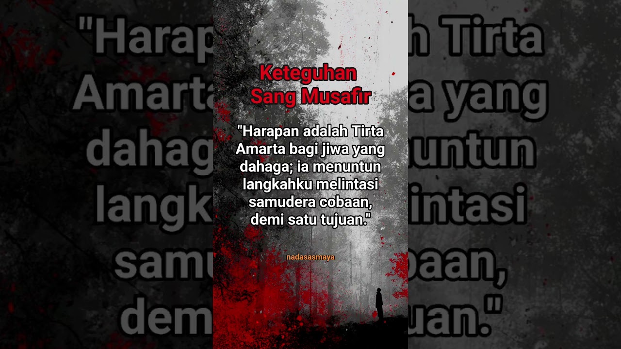 Keteguhan Sang Musafir #music #musikcaffe #quotes #quote #motivationalquotes #motivation