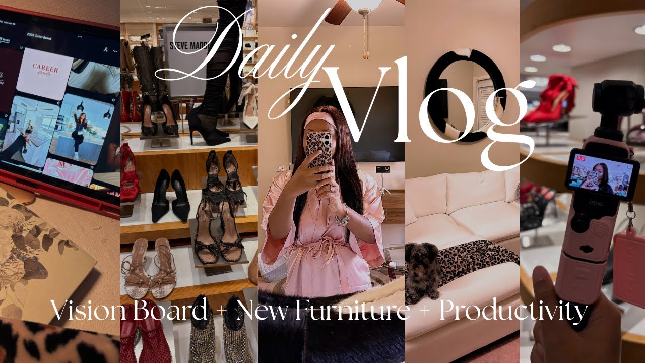 Daily Vlog: New Home Decor + Vision Board Day + New Year Reset | Brianna Allure 