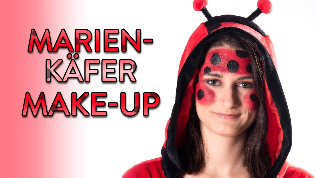 MARIENKÄFER schminken - Make Up Tutorial - Fasching, Karneval, Halloween