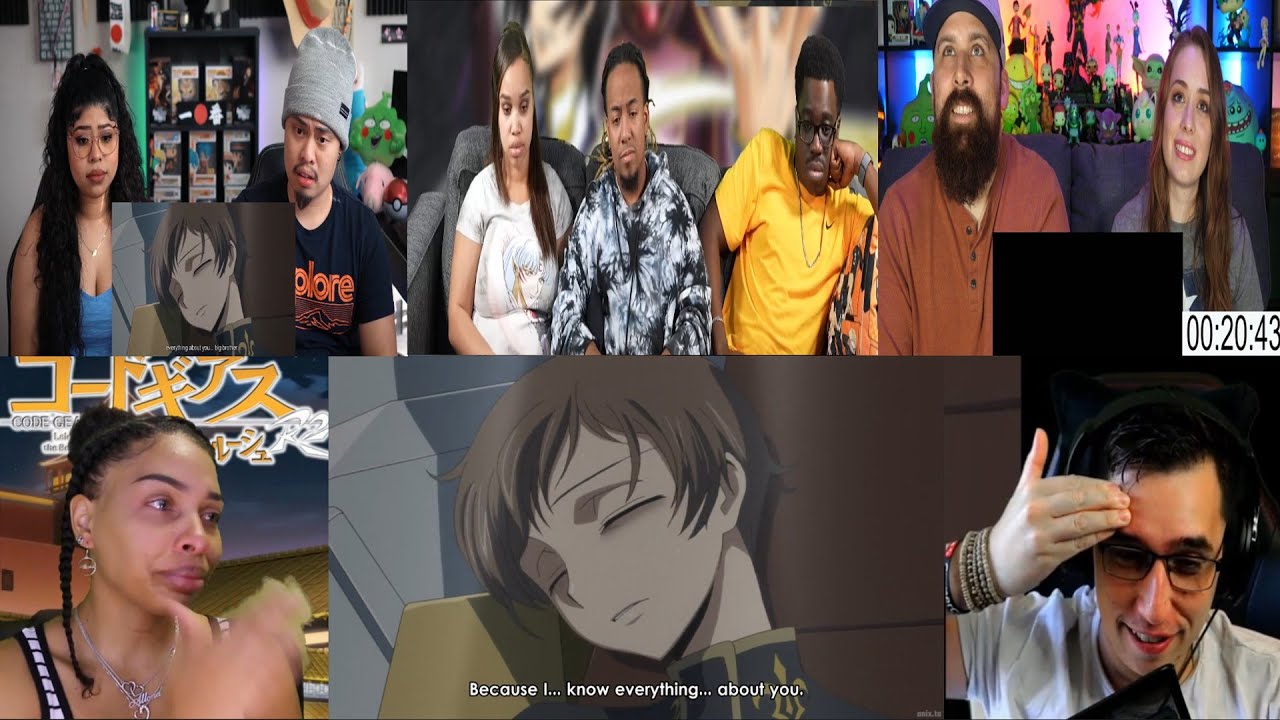 CODE GEASS EPISODE 2X18-19 REACTION MASHUP!!