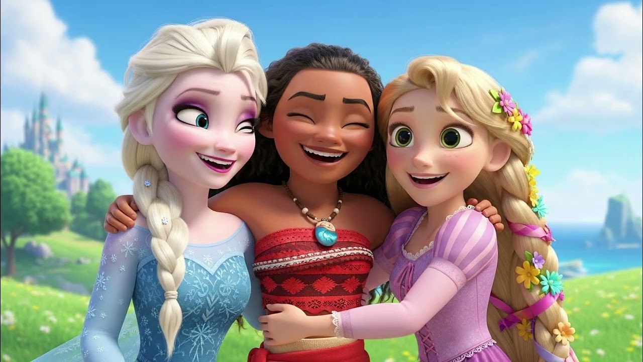 Magical Family Vacation with Moana, Elsa & Rapunzel!