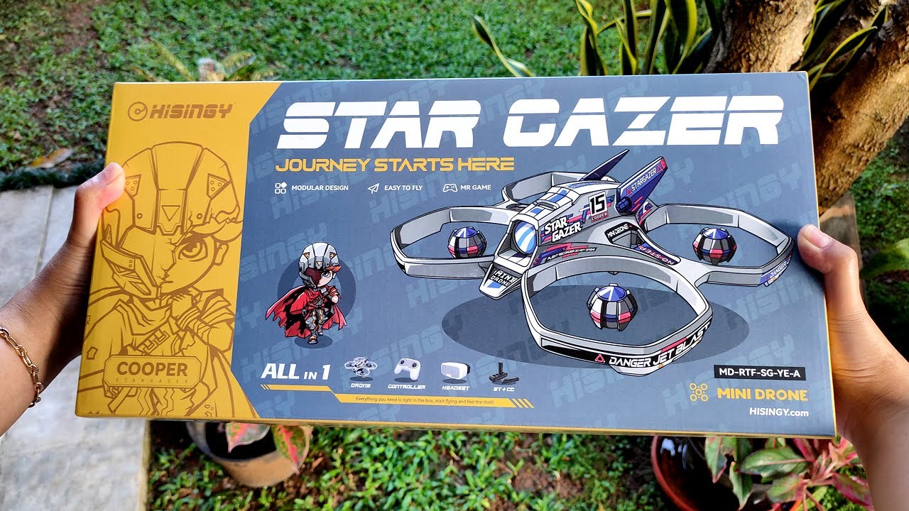 Hisingy StarGazer Unboxing Drone Mainan FPV Paket Lengkap Mewah