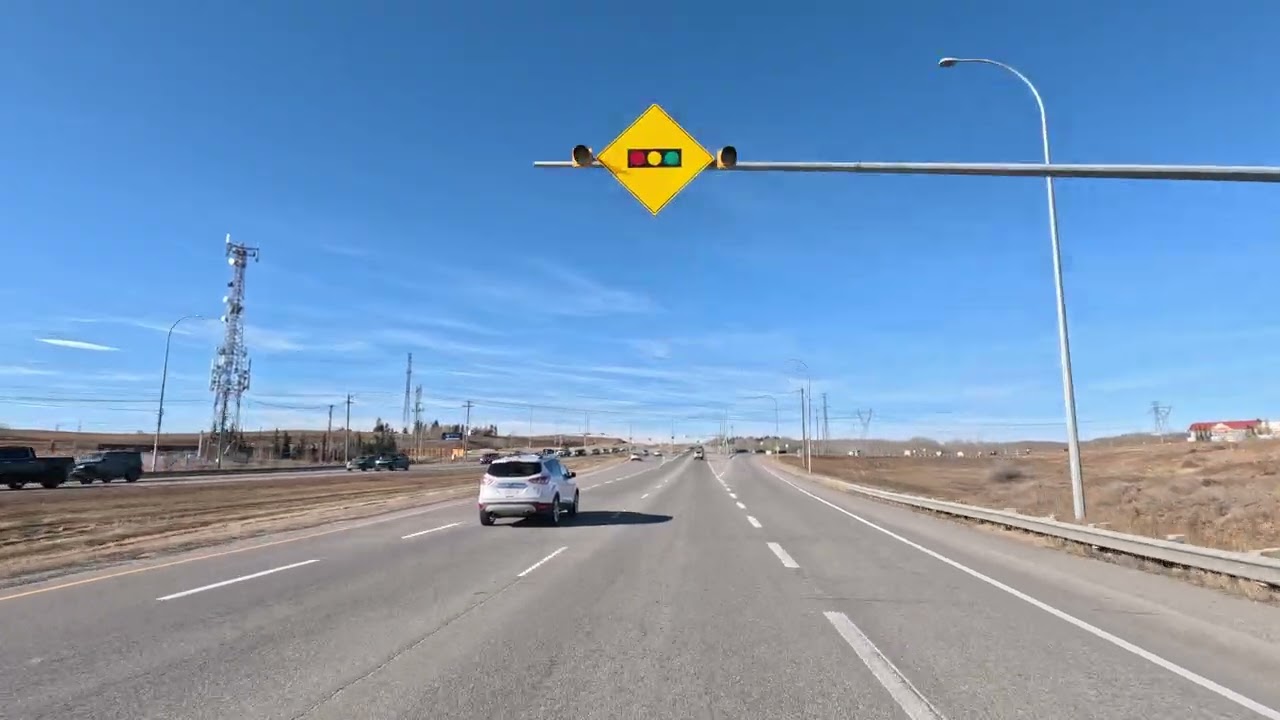 Drive from Calgary to Cochrane | Scenic Alberta Drive | 4K 60fps GoPro HERO12
