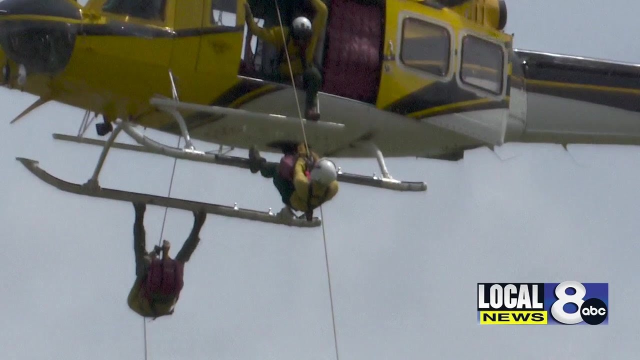 Wildland firefighter and rappel training