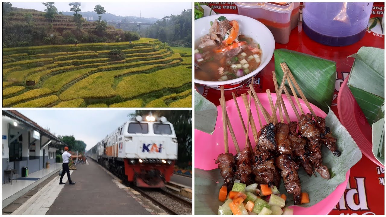 Stasiun Bandung-Plered PP Setengah Hari, Naik Kereta Cuma untuk Makan Sate Maranggi