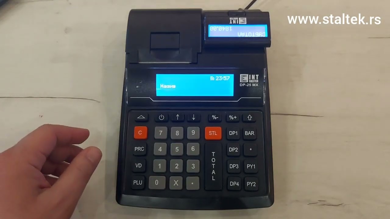 Izdavanje fiskalnih računa sa identifikacijom kupca na kasi Int Raster DP-25, DP-150 i WP-50