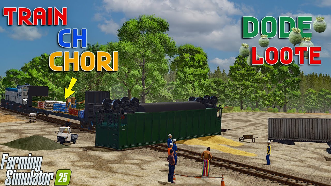 Dode Di Kiti Chori 😱 Train Palt Gaye 🚂 | FS25 | Sharkbite