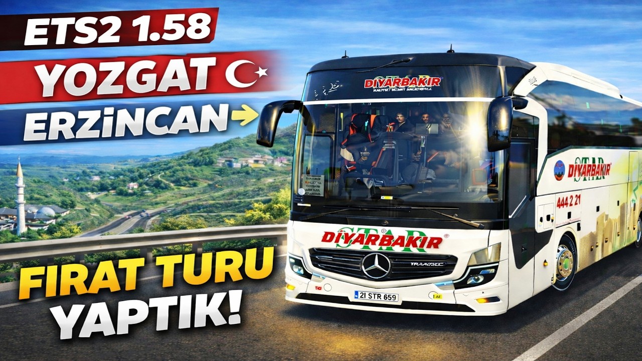 Sabahın İlk Seferi! Yozgat’tan Erzincan’a Uzun Yol---Travego 2023-ETS2 1.58--