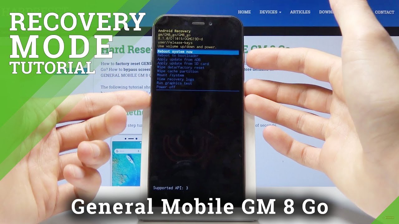 Recovery Mode GENERAL MOBILE GM 8 Go - How to Open & Use Recovery Menu