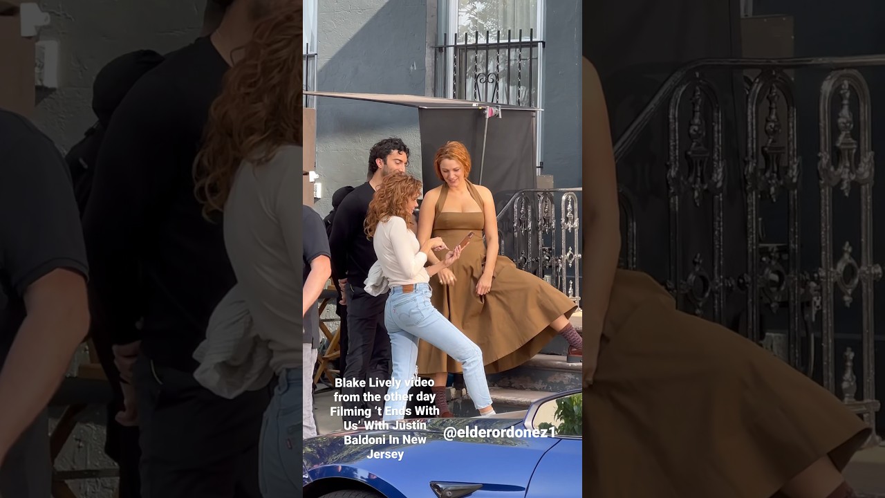 Blake Lively video from the other day Filming &lsquo;t Ends With Us&rsquo; With Justin Baldoni In New Jersey