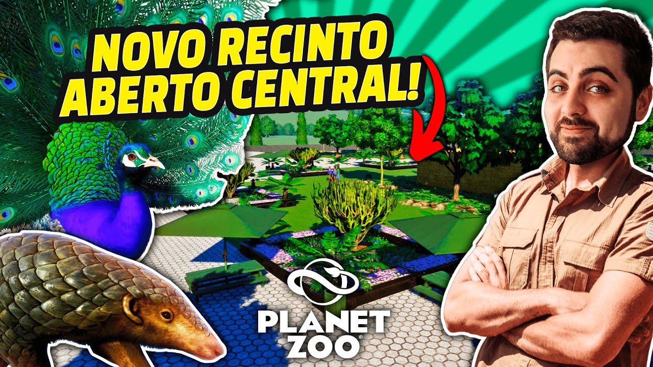 O PRIMEIRO RECINTO ABERTO! 🦚 - Planet Zoo 3ª Temp! | #02 | Gameplay PT-BR ⭐