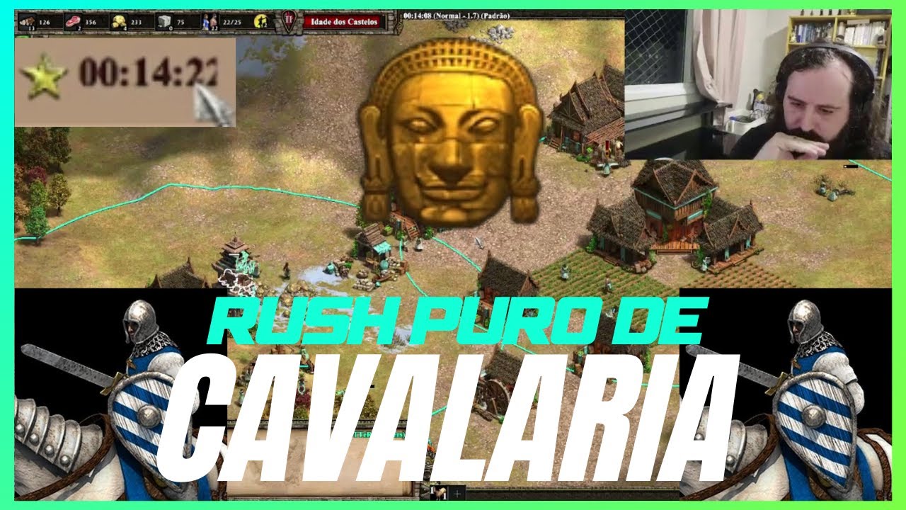 Khmer Full Knight Rush: Ofensiva de cavaleiros muito cedo na partida (Age of Empires 2 - Megarandom)