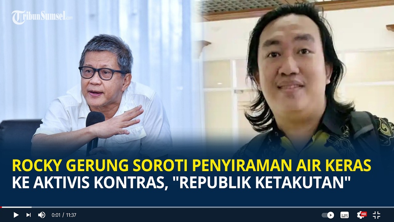 Rocky Gerung Soroti Kasus Penyiraman Air Keras ke Aktivis KontraS, 