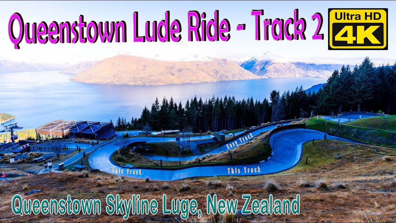 Queenstown Luge Ride - Track on the Left of Easy Track