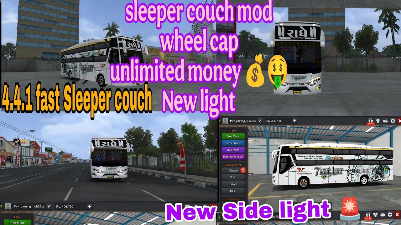 BUSSID 4.4.1 UPDATE!! V4.4.1 APK + OBB 2025 | NEW SIDE LIGHT | SLEEPER COUCH UNLIMITED MONEY #bussid