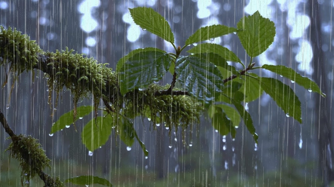 Deep Forest Rain Sounds for Sleeping Instantly 🌧️ No Noise, Pure Nature Ambience Sleep & Relaxation