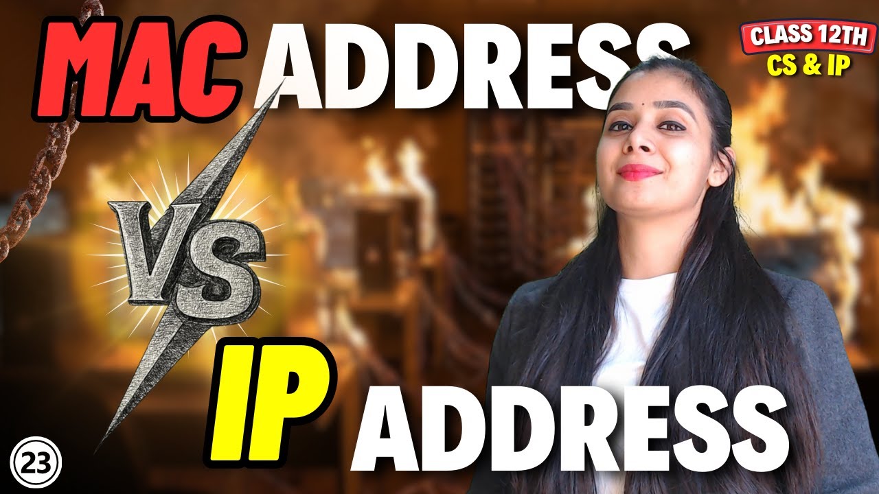 MAC Address Vs. IP Address? |  Class 12 CS and IP