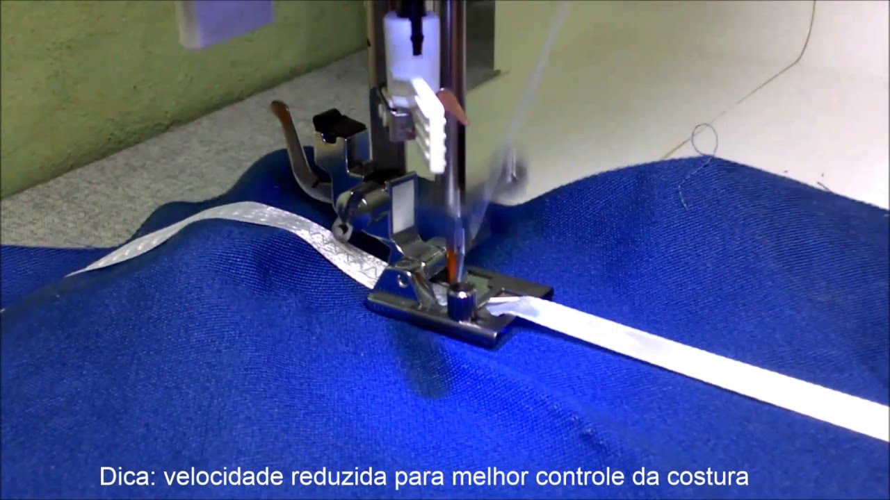 Como utilizar o Calcador para Pregar Fitas e Elásticos na Máquina de costura Doméstica Singer Elgin