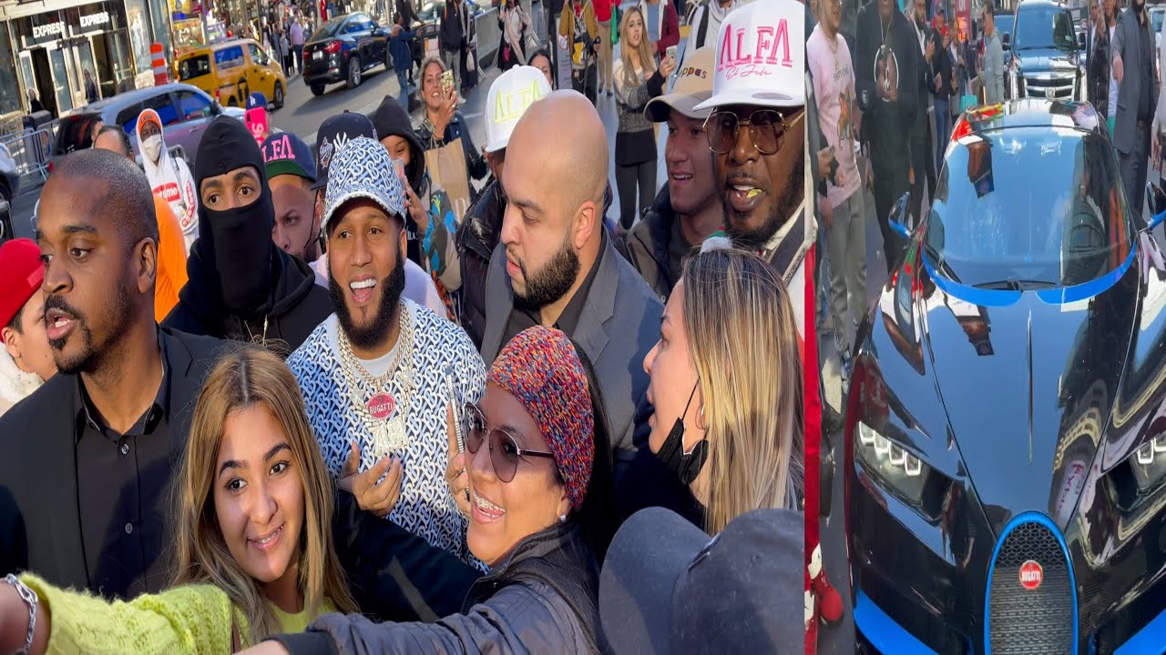 El Alfa en Times Square y su nuevo auto de 3 millones de dólares