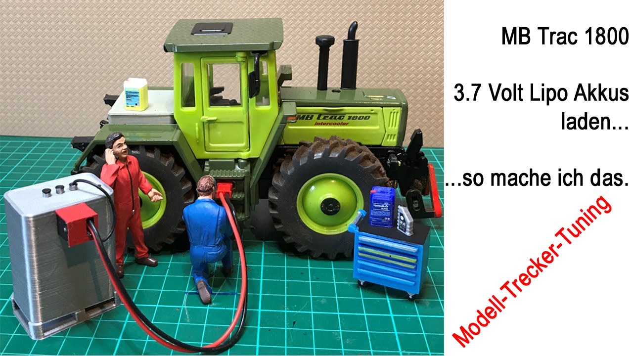 3.7V Lipo laden - 1/32 MB Trac 1800 Siku Control Umbau - So lade ich meine Lipoakkus