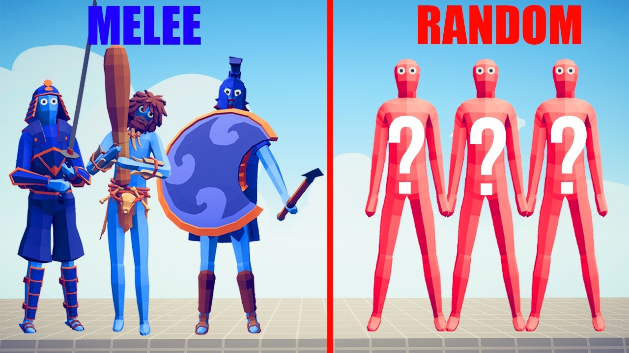 MELEE TEAM vs RANDOM TEAM | TABS - Totally Accurate Battle Simulator