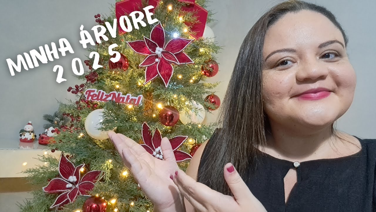 🎄 Árvore de Natal 2025: Inspiração em Vermelho e Branco 🧡🤍