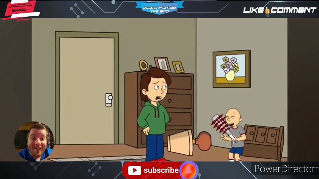 Classic Caillou Trashes The Entire House Grounded BIG TIME Reaction