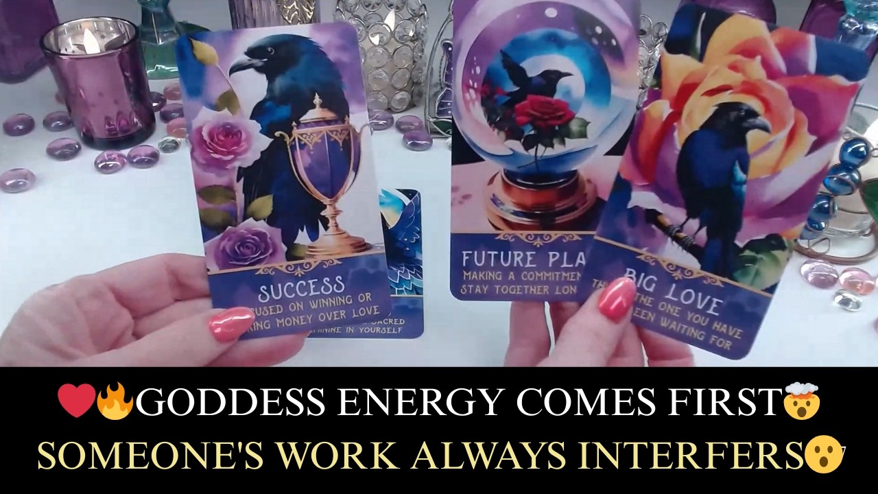 ❤️‍🔥GODDESS ENERGY COMES FIRST🤯SOMEONE'S WORK ALWAYS INTERFERS😮TWIN FLAME LOVE TAROT💖✨#twinflames