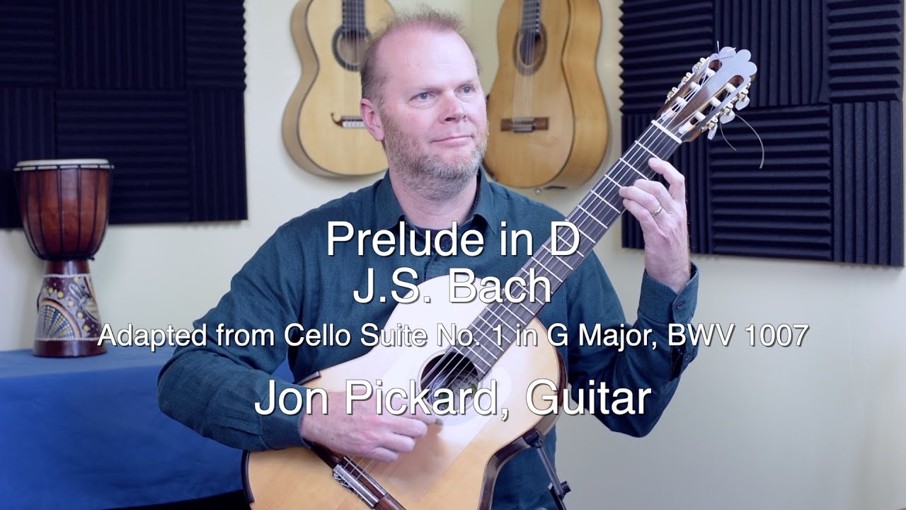 Bach Prelude in D, Jon Pickard guitar