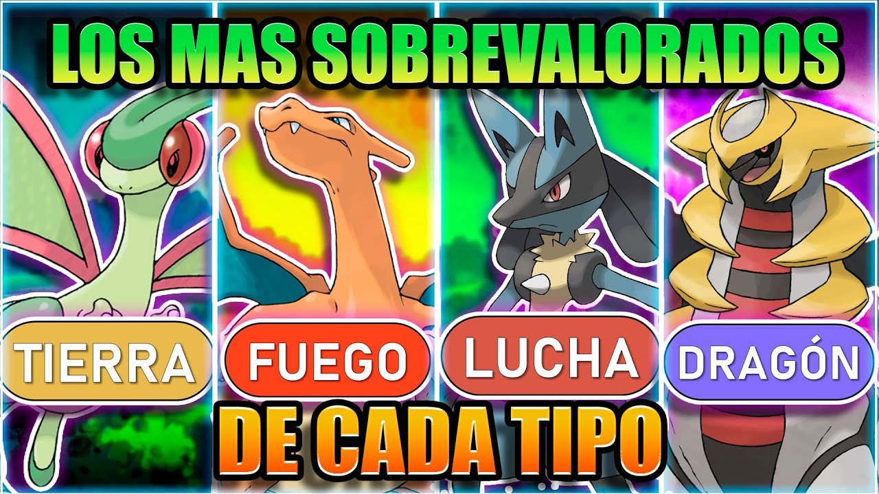 LOS POKEMON MAS SOBREVALORADOS de CADA TIPO